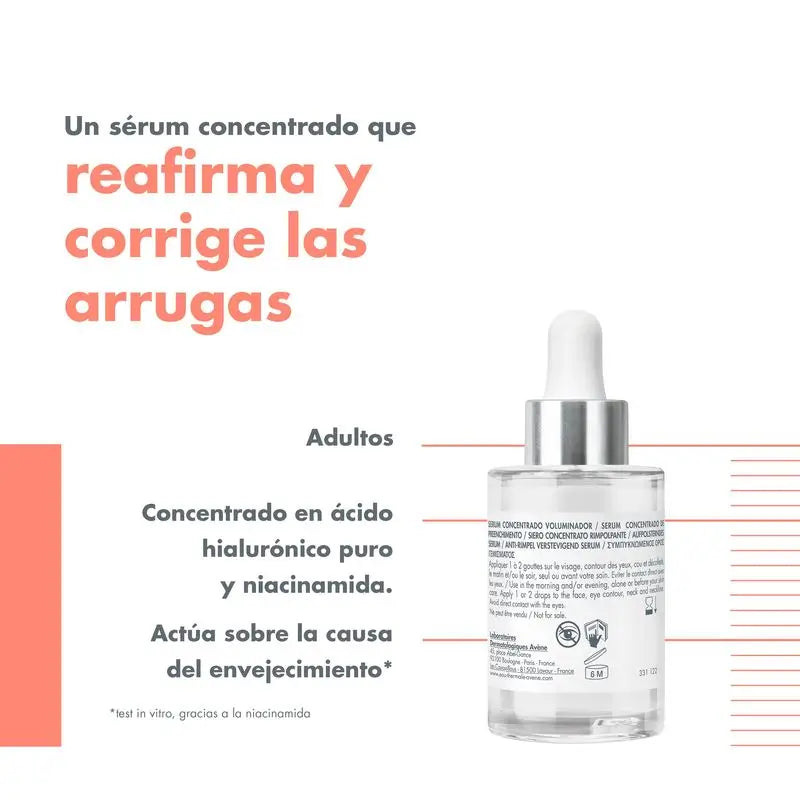 Avène Hyaluron Activ B3 -tiivistetty, volyymia lisäävä ryppyjä ehkäisevä seerumi 30 ml