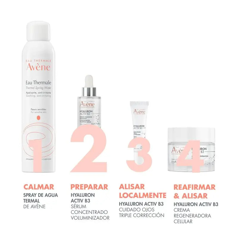 Avène Hyaluron Activ B3 -tiivistetty, volyymia lisäävä ryppyjä ehkäisevä seerumi 30 ml