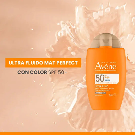 Avène Ultra Fluido Solar Mat Perfect Color SPF50+ 50 ml