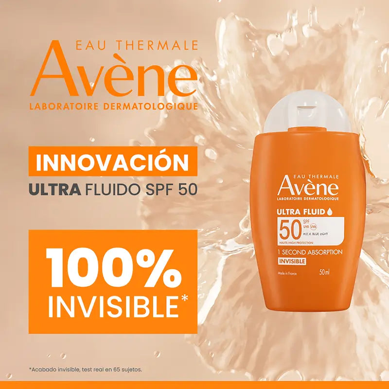 Avène Ultra Fluido Invisible SPF 50, 2 x 50 ml