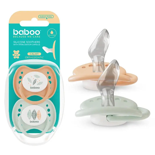Baboo Calmy -anatomiset tutit, 0–6 kuukautta, Peachy Keen, 2 kpl