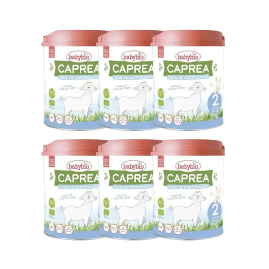 Babybio Caprea 2 Goat Milk 6-12 Months, Pack 6 x 800 g