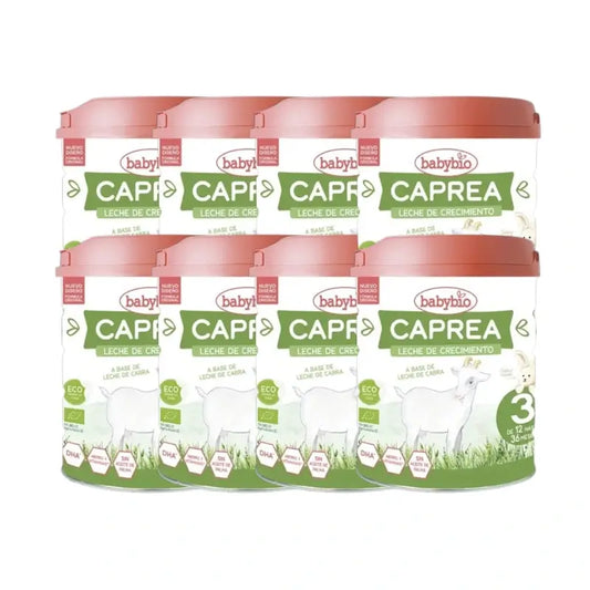 Babybio Caprea 3 Goat Milk 12-36 Months, Pack 8 x 800g