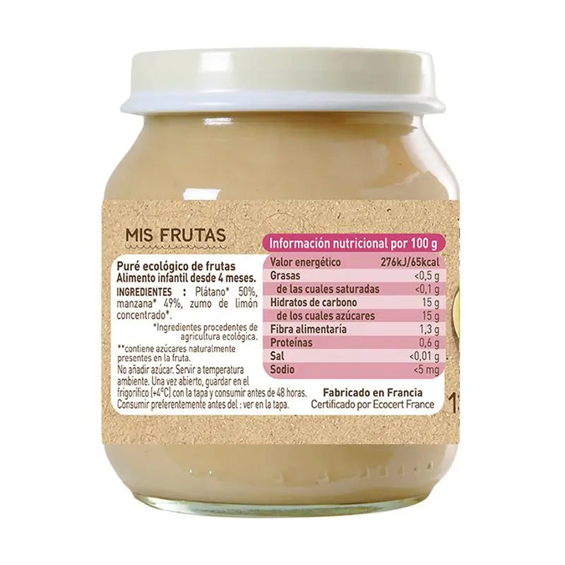 Babybio Omena-banaani, 130 g