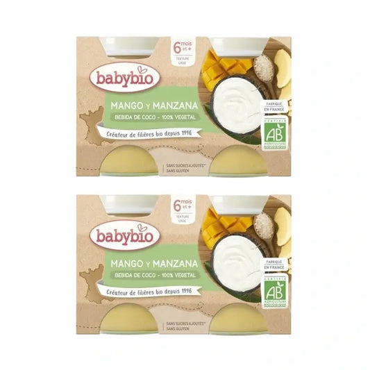Babybio Yoghurt Coconut Mango Pineapple & Apple, Pack 4x130 g