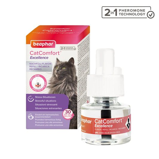 Beaphar Cat Comfort -tuoksun levittimen täyttöpakkaus kissoille, 48 ml