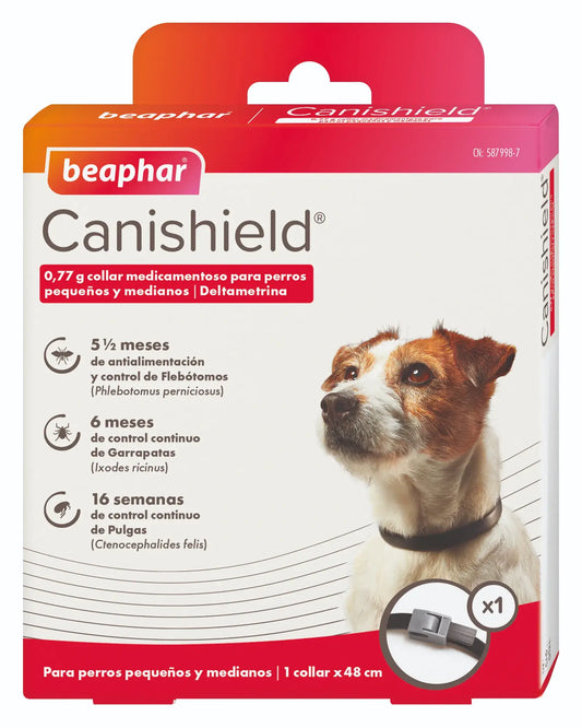 Beaphar Canishield -koiran kaulapanta, 48 cm, 1 kpl