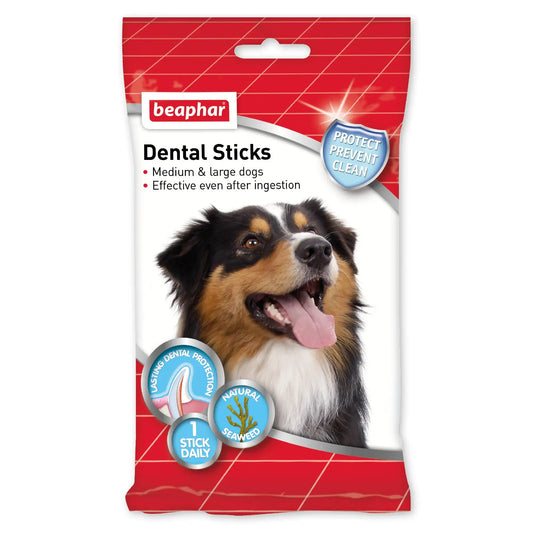 Beaphar Dental Sticks keskikokoisille ja suurille koirille 1 x 182 g, koirien herkkupala