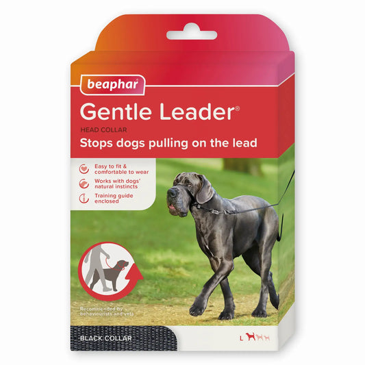 Beaphar Gentle Leader, koko L, musta, 1 kpl