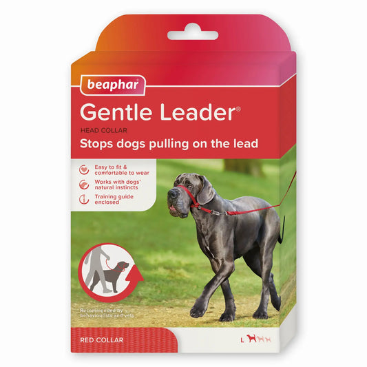 Beaphar Gentle Leader, koko L, punainen, 1 kpl