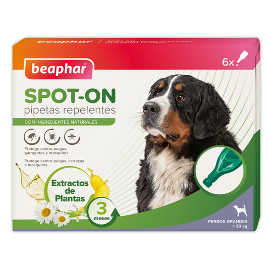 Beaphar loisten torjuntaan tarkoitetut pipetit koirille (suuri koko), 6 x 2 ml