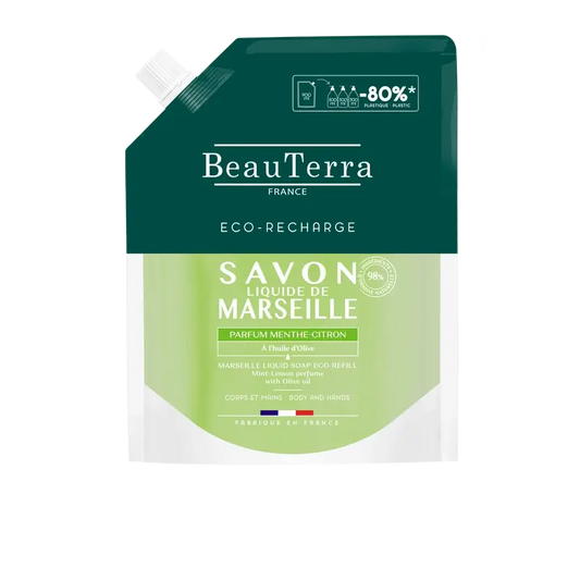 Beauterra Body Hygiene Refill Marseille Soap Mint-Lemon 900 Ml