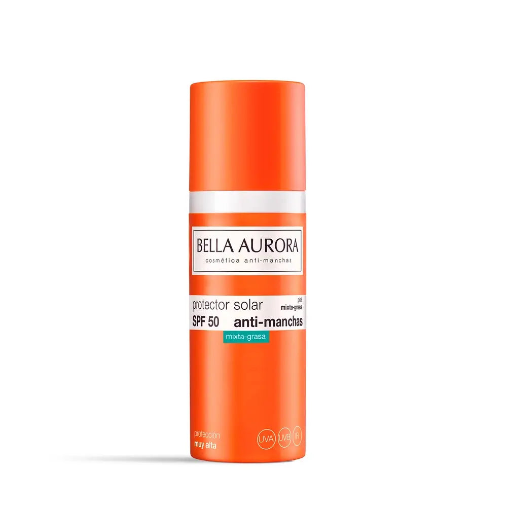 Bella Aurora Anti-Manchas aurinkovoide SPF50. Sekaiho–rasvainen iho, 50 ml