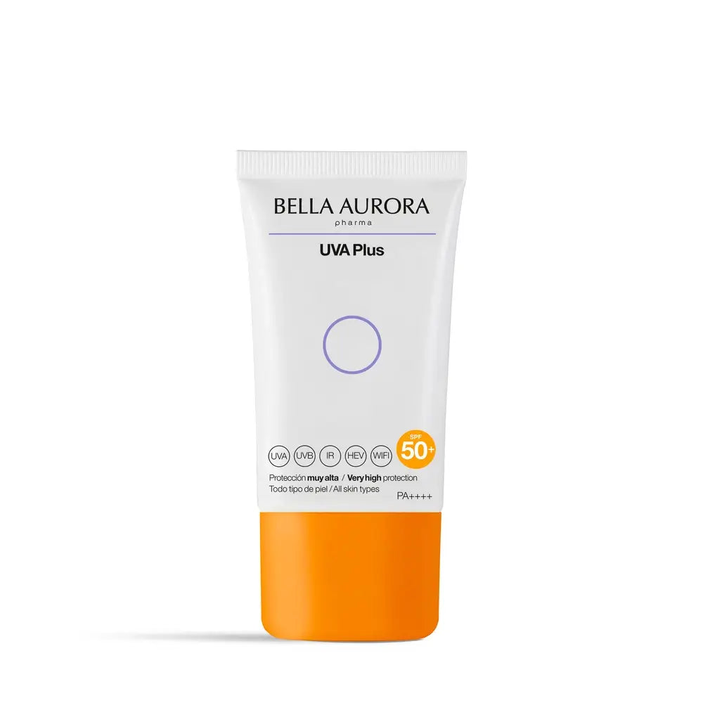 Bella Aurora  Auringonsuojavoide, joka ehkäisee pigmenttimuutoksia  Uva Plus Protect, 50 ml.