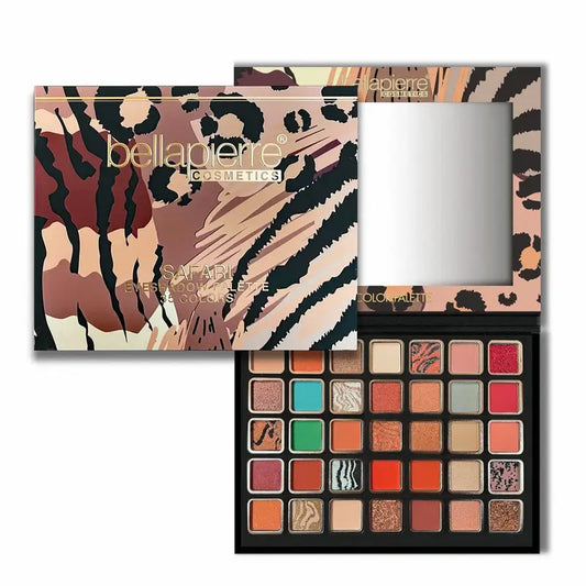 Bellapierre Cosmetics Safari Eyeshadow Palette, 35 Colours, 38 g