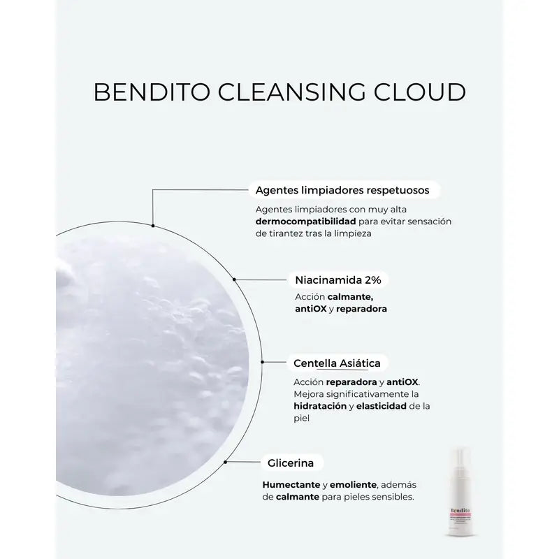 Bendito Cleansing Cloud -puhdistusvaahto, 150 ml