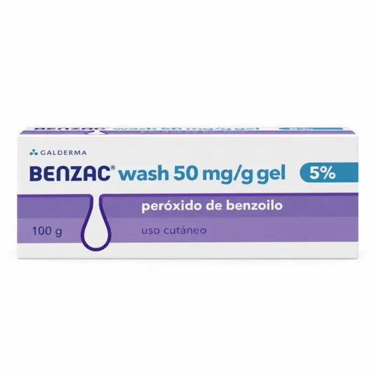 Benzac Wash 50 mg/g paikalliskäyttöön tarkoitettu geeli 100 g