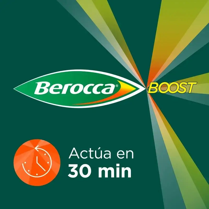 Berocca Boost Magnesium, vitamiinit ja kivennäisaineet guaranalla, 2 x 30 poreilevaa tablettia