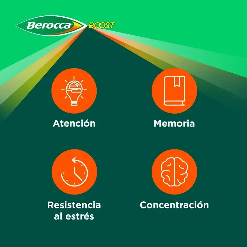 Berocca Boost Magnesium, vitamiinit ja kivennäisaineet guaranalla, 2 x 30 poreilevaa tablettia