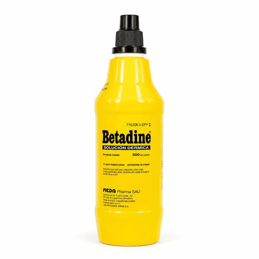 Betadine-liuos ulkoiseen käyttöön, 500 ml:n pullo