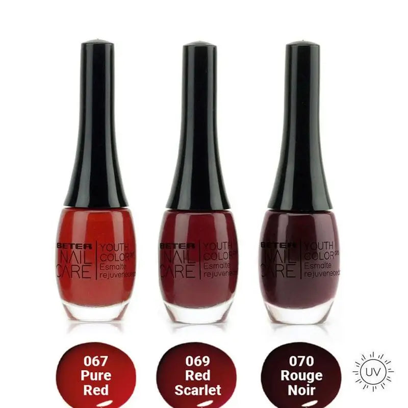 Beter Nail Care Pack 3X kynsilakat, Red Lover -manikyyri 