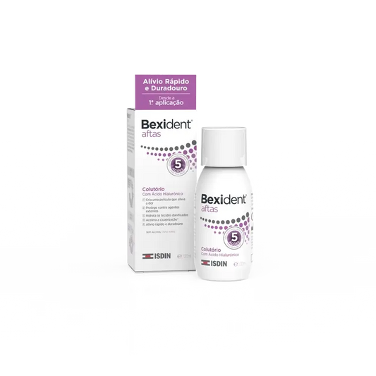 Isdin Bexident suun haavaumien hoitoon tarkoitettu suuvesi, 120 ml 