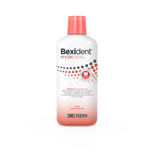 Isdin Bexident - Ikenien hoitoon tarkoitettu suuvesi 500 ml 