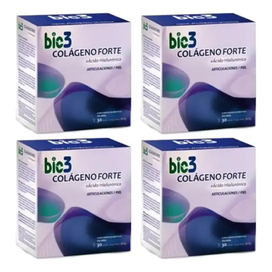 Bio 3 Kollageeni + hyaluronihappo + Magnesium Forte, 4 x 30 annospussia