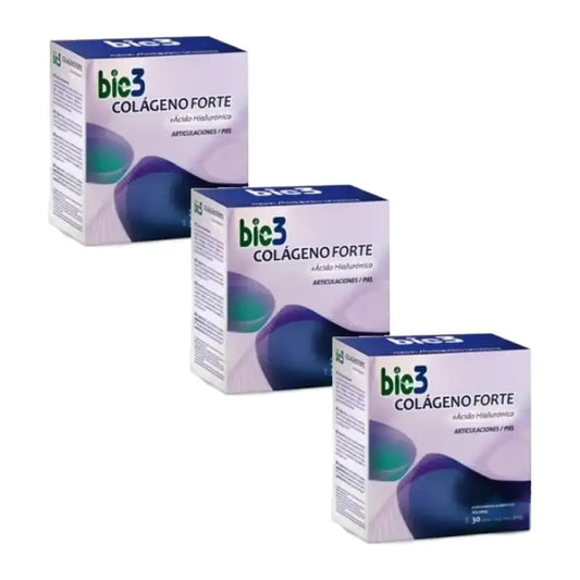 Bio 3 Kollageeni + hyaluronihappo + magnesium Forte 3x30 annospussia