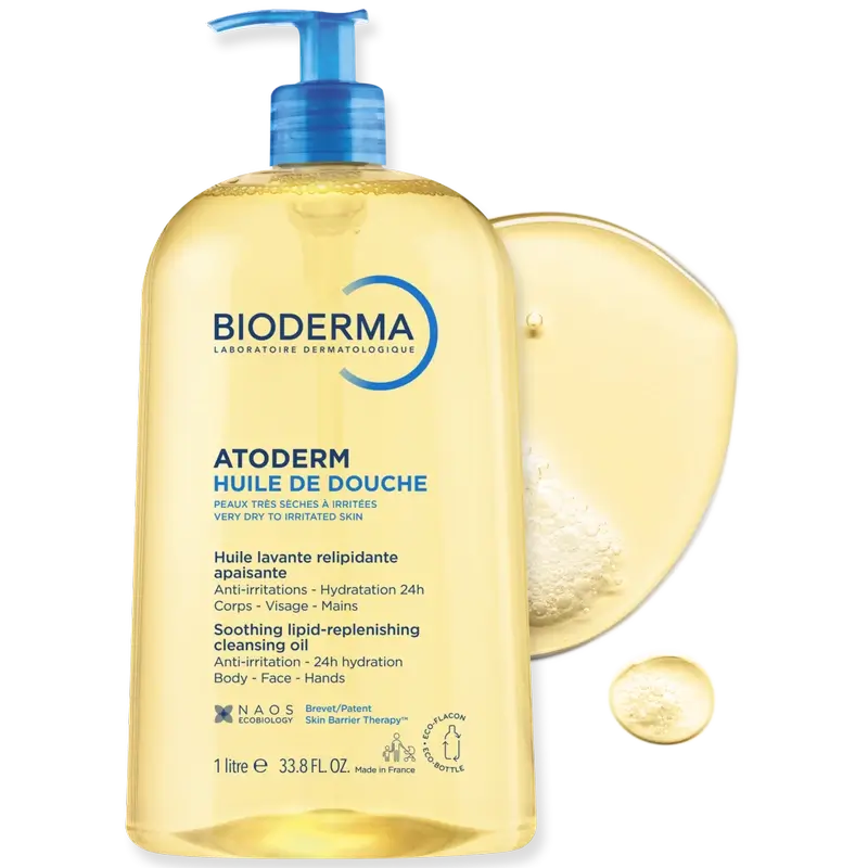 BIODERMA Atoderm suihkuöljy 1 litra