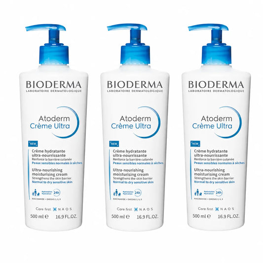 Bioderma Atoderm erittäin ravitseva voide 500 ml, 3 kpl:n pakkaus