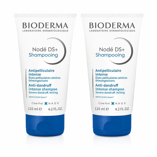Bioderma Nodé Ds+ shampooseborrooista ihotulehdusta varten 125 ml, 2 kpl:n pakkaus