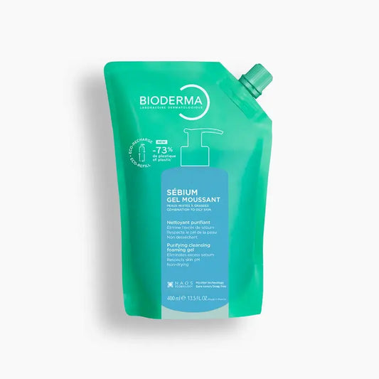Bioderma Sébium vaahtogeeli, Ecorefill, 400 ml