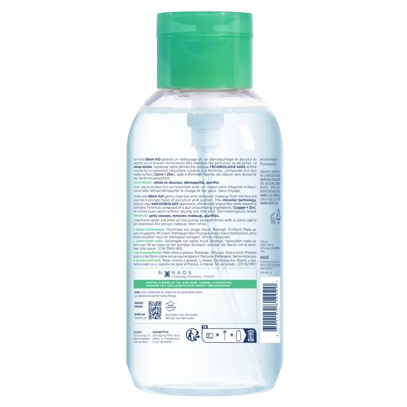 Bioderma Sébium H2O Pump akneen tarkoitettu miselliliuos, 500 ml