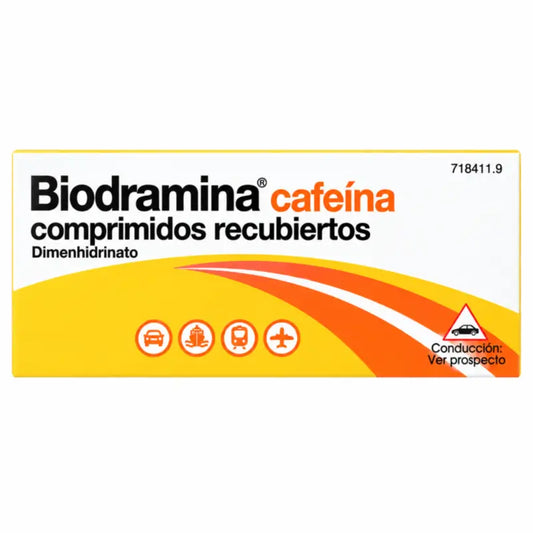 Biodramina Kofeiini 4 päällystettyä tablettia