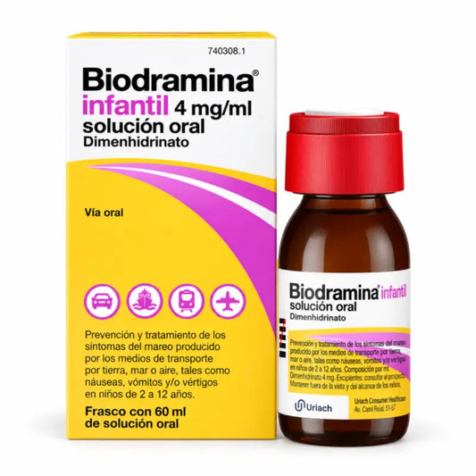 Biodramina lapsille 4 mg suun kautta otettava liuos 60 ml