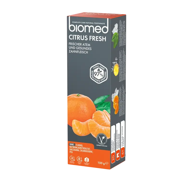 Biomed Citrusfresh luonnollinen hammastahna, 100 g