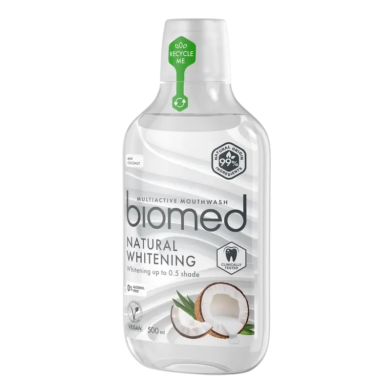 Biomed Natural Whitening -suuvesi, 500 ml
