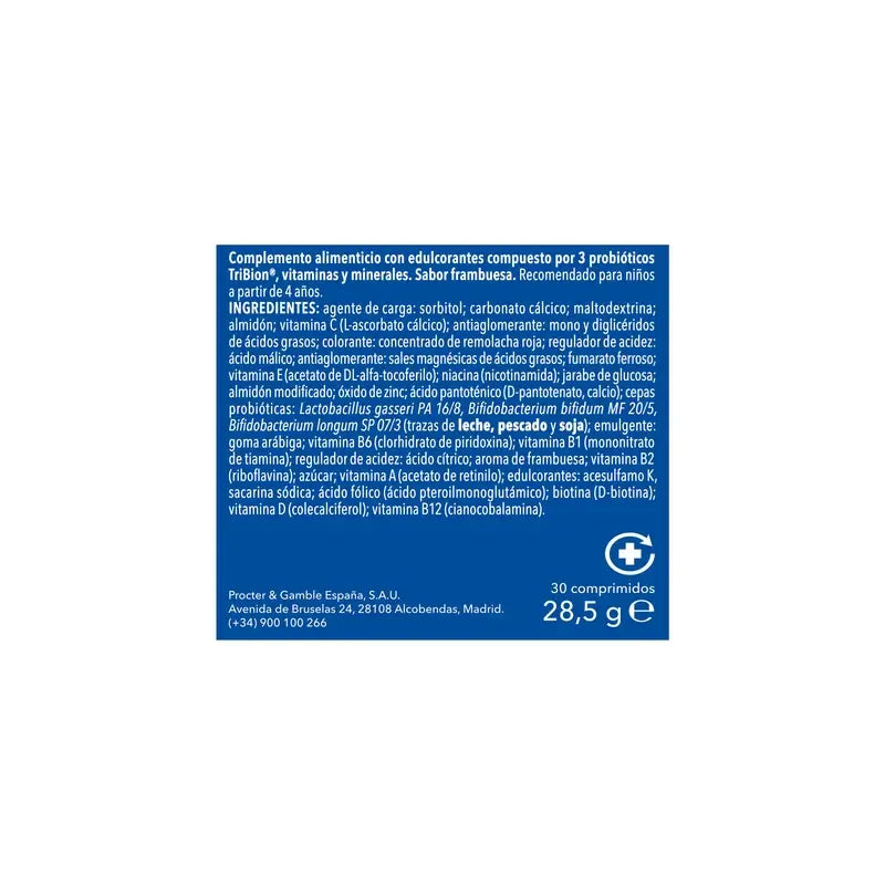 Bion3 Defense Junior -monivitamiinipurutabletit, 30 tablettia