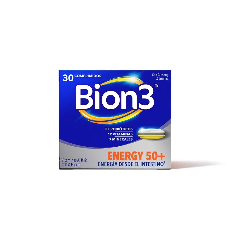 Bion3 Energy 50+ -monivitamiinit, 30 tablettia