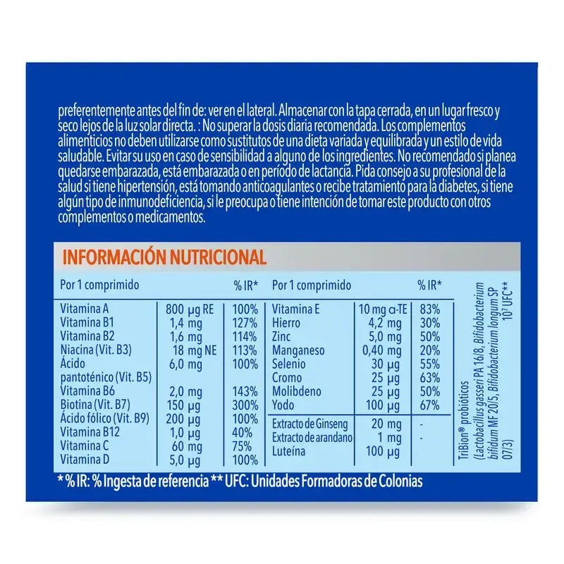 Bion3 Energy 50+ -monivitamiinit, 30 tablettia