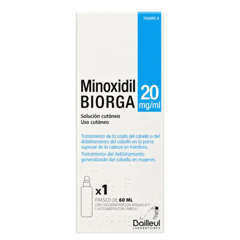 Biorga 20 mg/ml minoksidiili-ihonhoitoliuos, 1 pullo, 60 ml