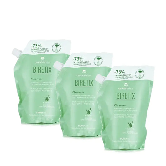 Biretix puhdistava pesugeeli, täyttöpakkaus, 3 x 400 ml