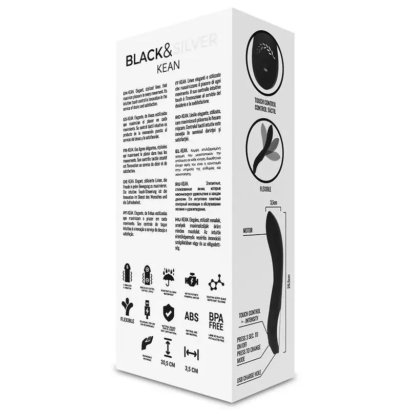 Black&Silver  Kean Touch Control -vibraattori