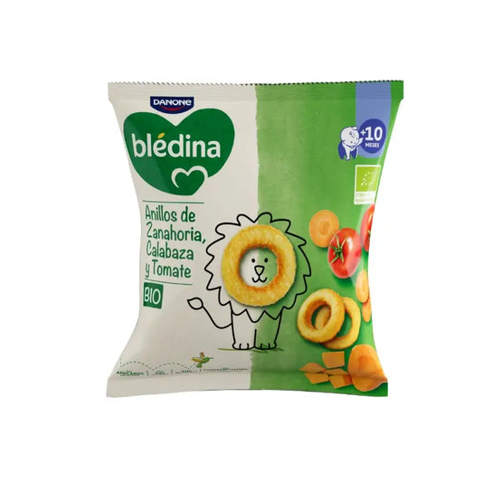 Bledina Bio -välipala: kurpitsa, tomaatti ja porkkana, 20 g 