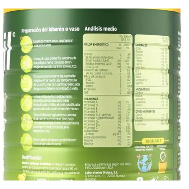 Blemil Optimum Evolution 3 -kasvumaito, 2 x 1200 g