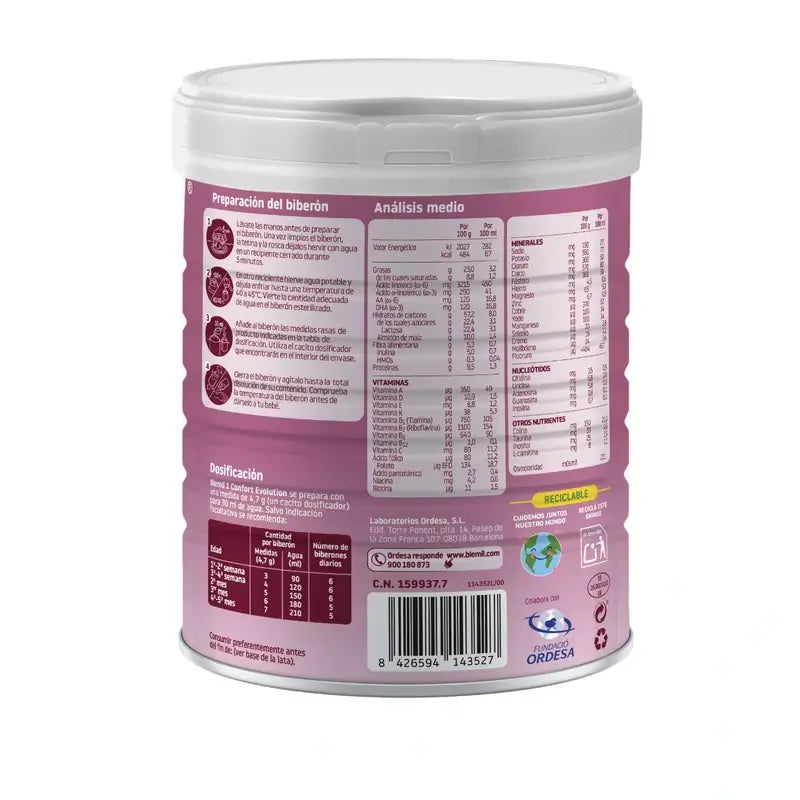 Blemil 1 Confort Evolution, 800 g