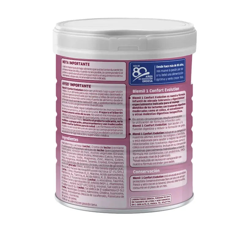 Blemil 1 Confort Evolution, 800 g