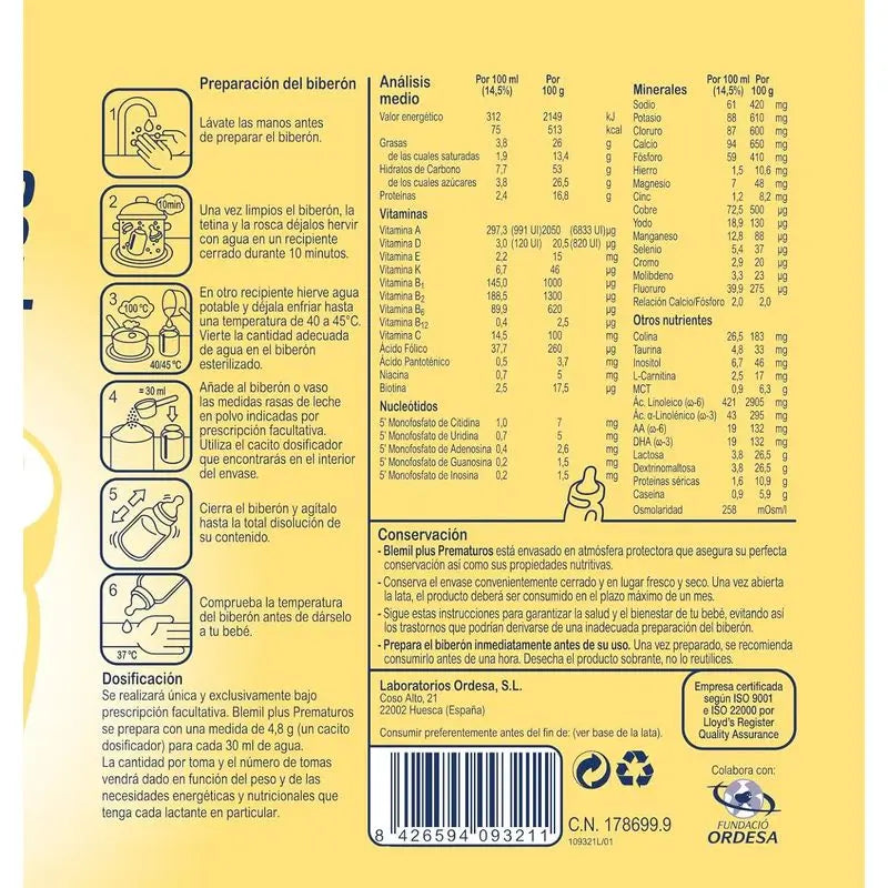 Blemil Plus keskosille, 400 g