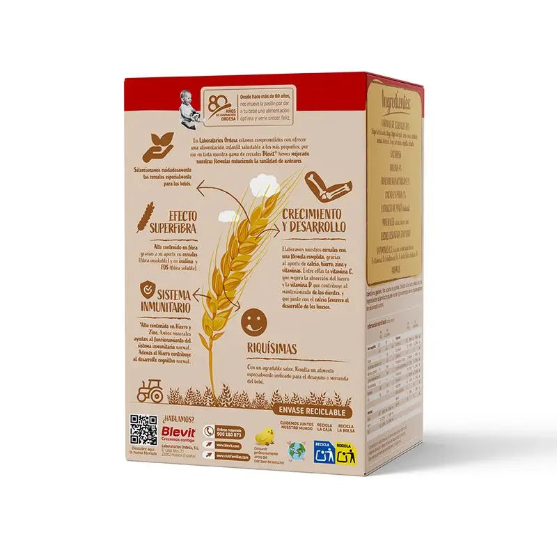 Blevit Vauvanruoka Superfibra 8 viljaa ja kaakaota, 500 g